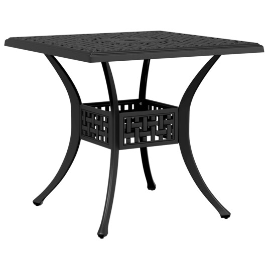 Bistrosett 3 deler svart støpt aluminium