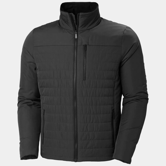 Helly Hansen Herre Crew Insulator 2.0 Fôret Seilerjakke Svart Blå M Helly Hansen Herre Crew Insulator 2.0 Fôret Seilerjakke Svart Blå M