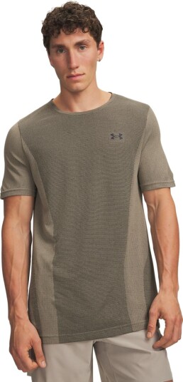 Under Armour Men"s Vanish Seamless Shortsleeve Timberwolf Taupe, M Under Armour Men"s Vanish Seamless Shortsleeve Timberwolf Taupe, M