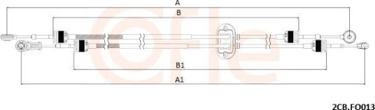 Kabel, girmekanisme COFLE 2CB.FO013