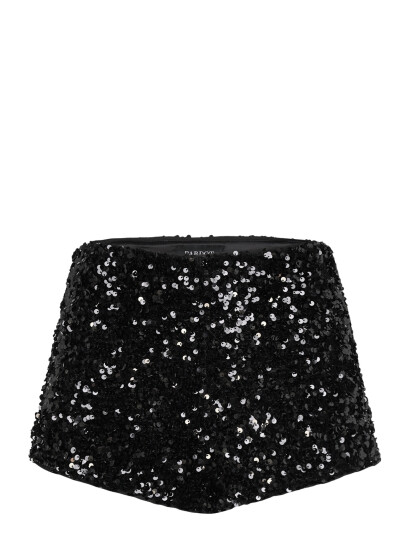 Bardot Wrenley Sequin Mini Short - Black - 42