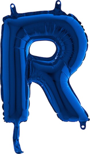 Ballongkungen Bokstavballong Mini Blå Bokstav R 14370B