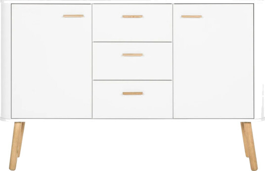 Lausanne Sideboard 136x40 cm - Hvit/Natur