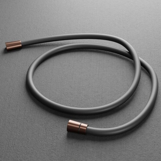 Scandtap Steel Softflow Dusjslange Black/amber
