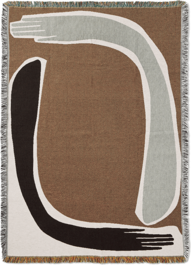 Ferm Living Pose Tapestry pledd 120x170 cm Coffee Ferm Living Pose Tapestry pledd 120x170 cm Coffee
