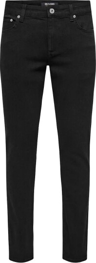 ONLY & SONS Onsloom Slim 5748 Ey Box Jeans Mu   Black   36 x 34
