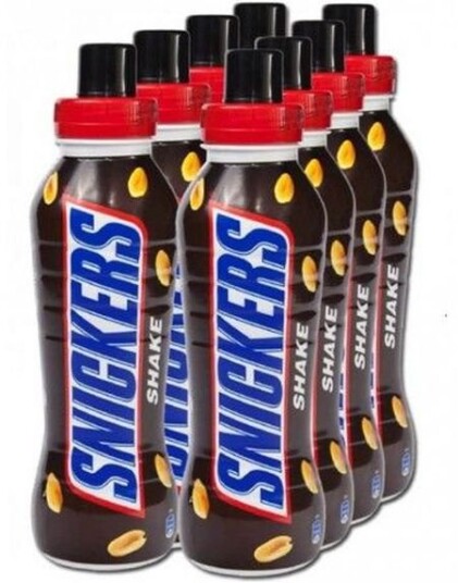 8 stk Snickers Sjokoladedrikk 350 ml   Hel Eske
