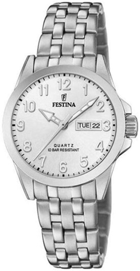 Festina Dameklokke F20455 1 Classic Sølvfarget/Stål Ø30 mm Festina Dameklokke F20455 1 Classic Sølvfarget/Stål Ø30 mm