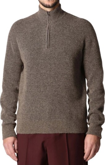 Roberto Collina, Herre, Gensere & Hettegensere, Brun, XL,