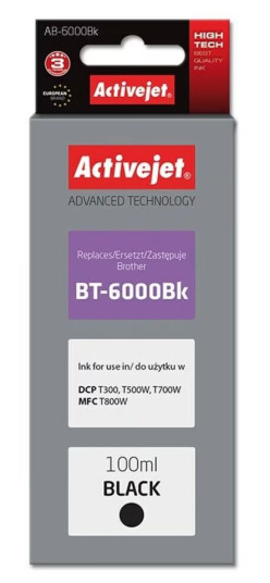 Original blekkpatron Activejet AB-6000Bk Sort
