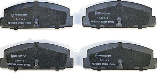 Bremseklosser sett METZGER 1170088