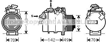 AC kompressor PRASCO BWAK387 AC kompressor PRASCO BWAK387