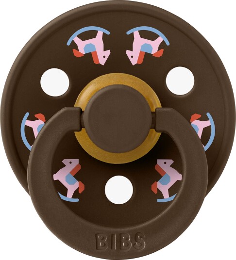 BIBS Colour Smokk Holiday Horse Lateks Str. 1, Mocha