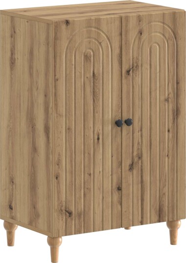 vidaXL Sko Skap ALKMAAR 59,5 x 39,5 x 90 cm Konstruert tre Artisan eik