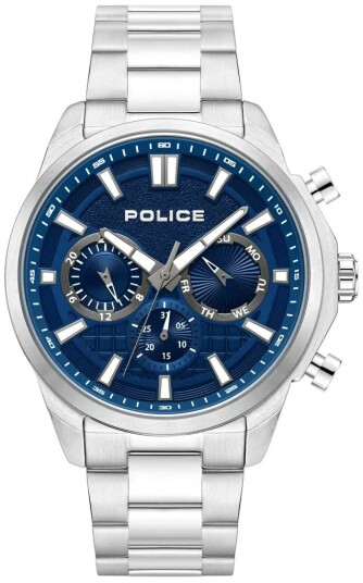 Police Herreklokke PEWJK0021004 Rangy Blå/Stål Ø44 mm
