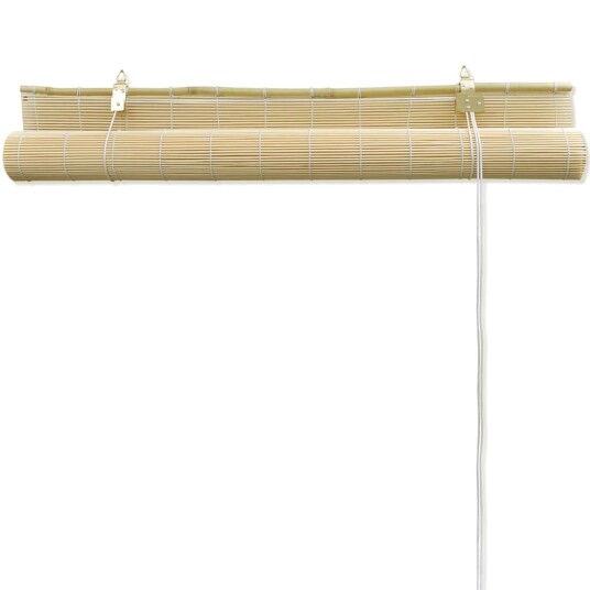 vidaXL Rullegardiner naturlig bambus 120 x 220 cm