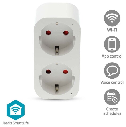 Nedis SmartLife WiFi Smartplugg z energimåler 16A Nedis SmartLife WiFi Smartplugg z energimåler 16A