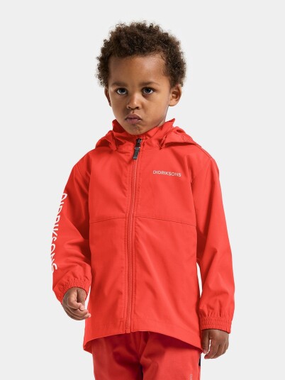 Didriksons Hallon Kids Jkt Red 110 Didriksons Hallon Kids Jkt Red 110