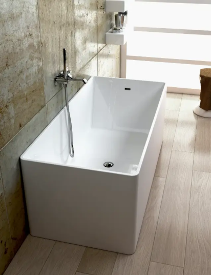 Flaminia Wash Frittstående badekar 1700x700 mm, Pietraluce, Hvit