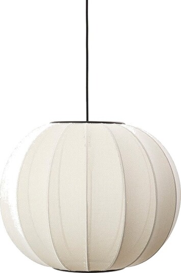 Made By Hand Knit-Wit Round Taklampe Pearl White Ø45
