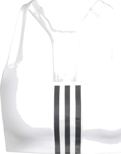 adidas Sports bh Powerimpact Medium Support 3 stripes Hvit Kvinner størrelse XS C D