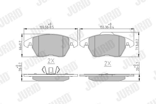 Bremseklosser JURID 573852J Bremseklosser JURID 573852J