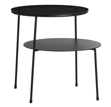 Woud Duo Salongbord Sort/ Mørkt Røkt Glass Woud Duo Salongbord Sort/ Mørkt Røkt Glass
