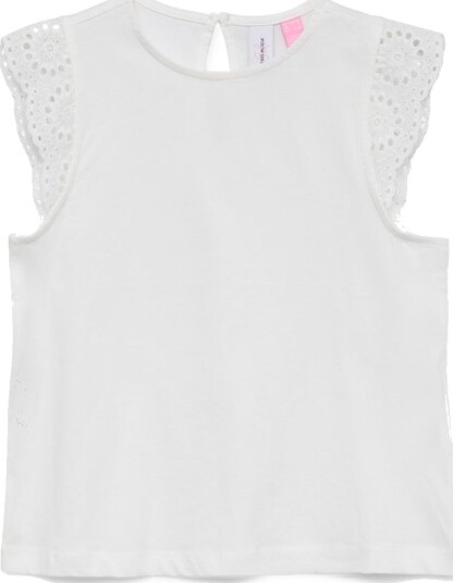 Vero Moda Girl Vmemily Sl Gathering Top Jrs Girl White 134/140