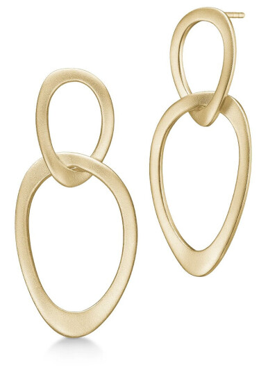 Julie Sandlau Ava Øredobber 22 kt. Gullbelagt sølv ST248GD - Dame - 925 sterling silver