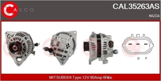 Dynamo CASCO CAL35263AS