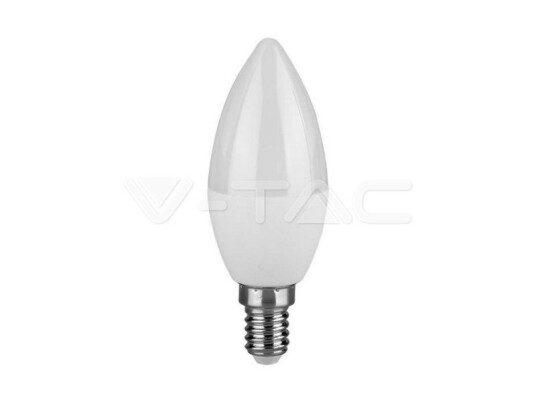 V-Tac Led-Pære E14 3,7W C37 320Lm 3000K 180 Grader Ip20 214216 V-Tac Led-Pære E14 3,7W C37 320Lm 3000K 180 Grader Ip20 214216