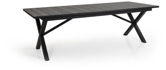 Brafab Hillmond spisebord Svart matt/grå trelook 237 - 297 x 100 cm Svart