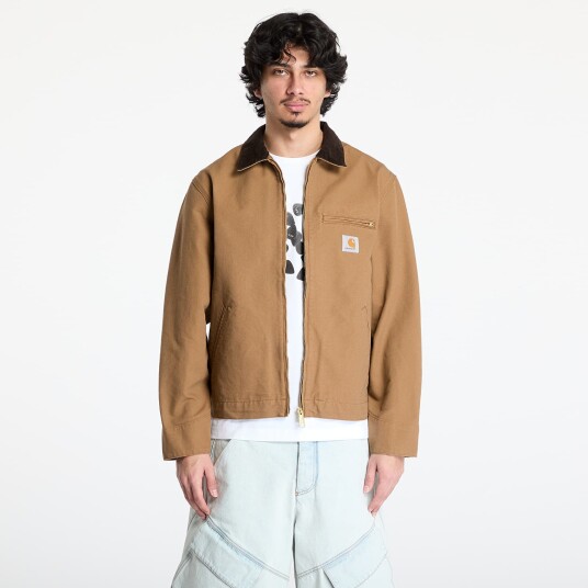 Jakke Carhartt WIP Detroit Jacket UNISEX Hamilton Brown/ Tobacco Rinsed XL