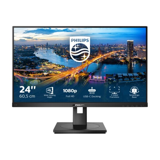 Philips 243B1 23.8" Full HD Gaming Skjerm med USB-C Svart Philips 243B1 23.8" Full HD Gaming Skjerm med USB-C Svart