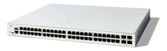 Cisco Catalyst 1300-48T-4X - Switch - L3 - Styrt - 48 X 10/100/1000Base-T + 4 X 10 Gigabit Sfp+ - Rackmonterbar