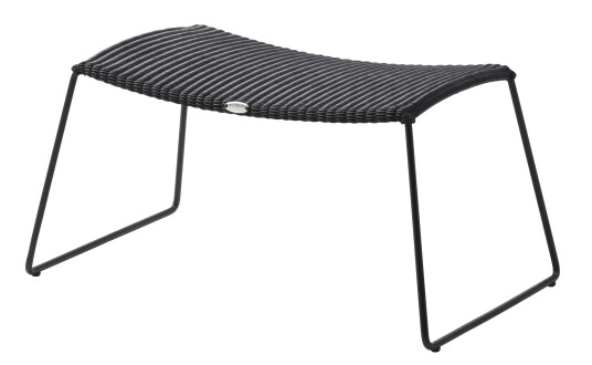 Cane-line Breeze skammel Svart 72 x 36 cm Svart