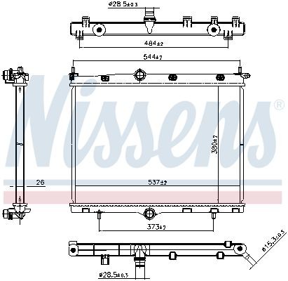 Radiator NISSENS 607246