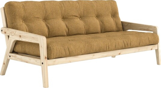 Karup Design Grab Sovesofa Klarlakkert Furu/643 Gylden Oker