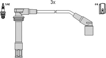 Tennplugg kabelsett HITACHI 134378