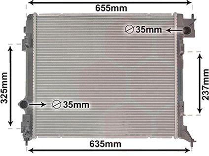 Radiator, motorkjøling VAN WEZEL 33002444