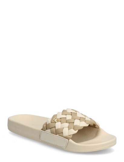 Tommy Hilfiger Th Braided Pool Slide Beige 37