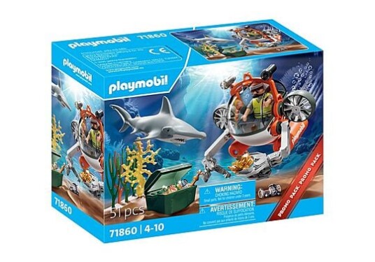PLAYMOBIL Treasure Hunt With Submarine - Multi/patterned - ONE SIZE