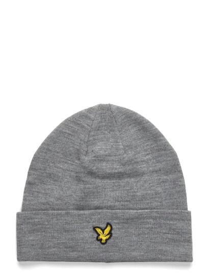 Lyle & Scott Acrylic Beanie - Grey - ONE SIZE