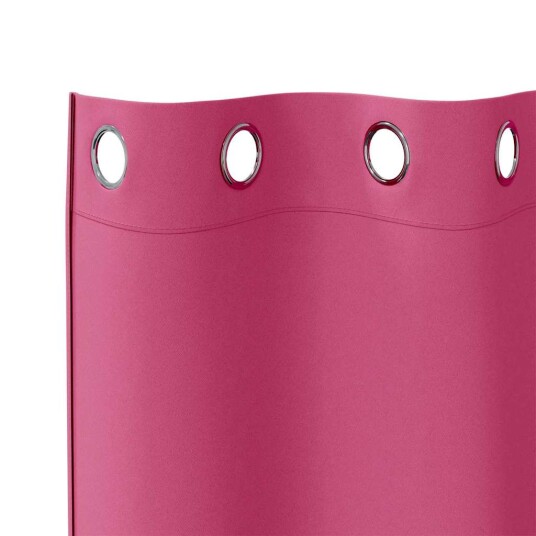  Gardiner med gardiner 2 pcs Lys rosa Polyester