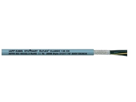 Lapp Ölflex Classic 135 Ch Grå 224 Kg/Km 324 Kg/Km 4000 V 0,5 Mm² -40 80 °C