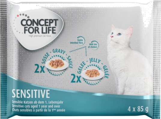 Concept For Life Våtfôr Prøvepakke Sensitive 4 X 85 G
