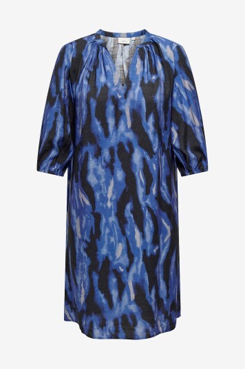 Only Carmakoma - Kjole carTemper 3/4 Blk Dress - Blå