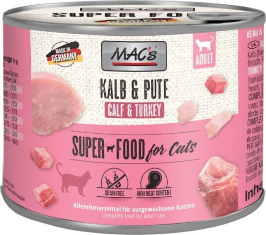 Mac'S Cat Kalv & Kalkun 24 X 200 G