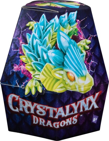 Crystalynx Dragon Figur 22 cm Flerfarget