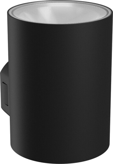 Spectrum 9W Torre vegglampe IP54 utendørs rund CCT 3 lysfarger sort inkl. lyskilde Dimbar : Ikke dimbar Kulør : CCT Varm til Kald Hvit